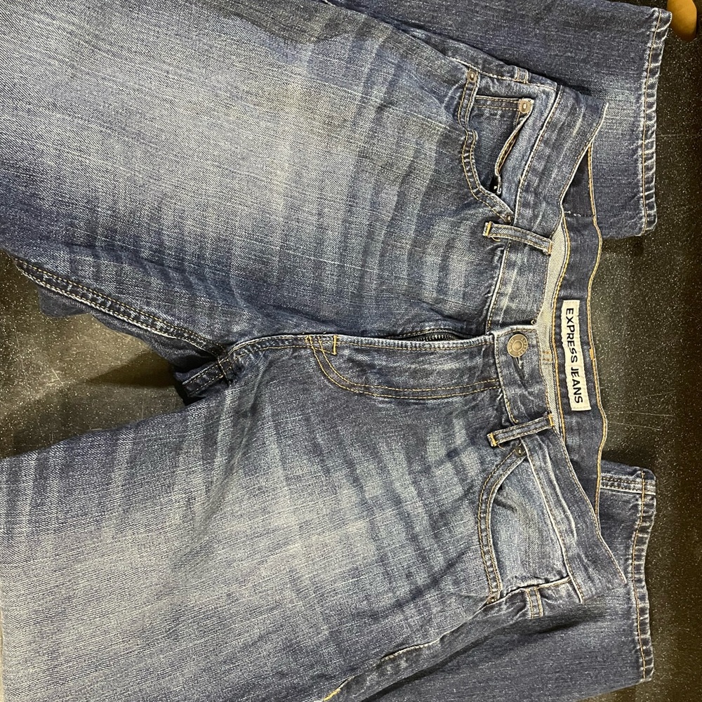 Express Jeans for Men Classic Kingston Straight Leg Dark Wash Denim Sz 34W 30L